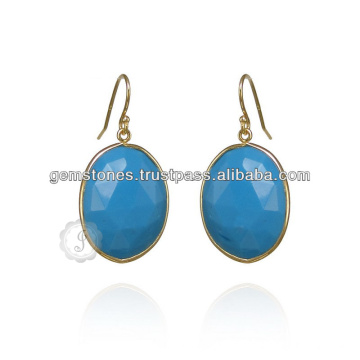 Natural Gold Plated Gemstone Bezel Earring Wholesale Best Gemstone Earring Bezel Jewelry Suppliers